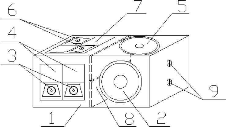 广辐声场三分频立体声扬声器
